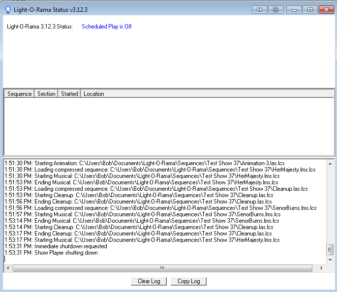 StatusWindowNoShows