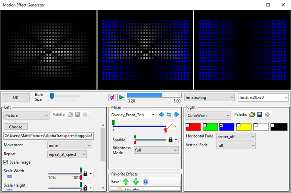 Overlay From Top example