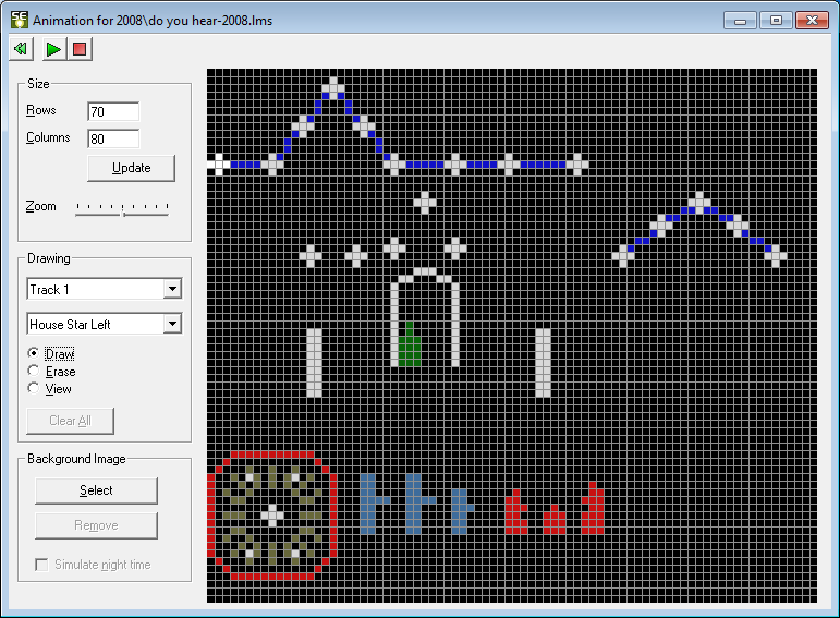 A sample animation in the Sequence Editor