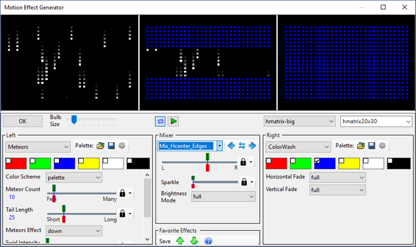 Mix Horizontal Center / Edges example Mix Horizontal Center / Edges example