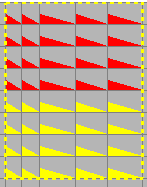 After Fade Down Each Cell, intensity range 0-50%, ON effect