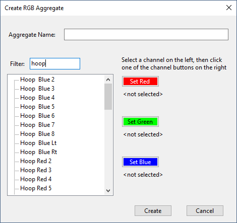 Creating a new RGB Aggregate