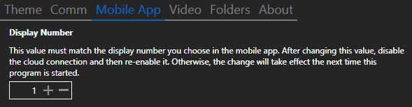 Mobile App tab