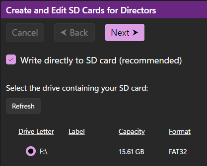 SDCardSelectDrive