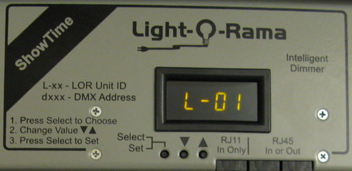 LOR1600Wg3 Front Panel