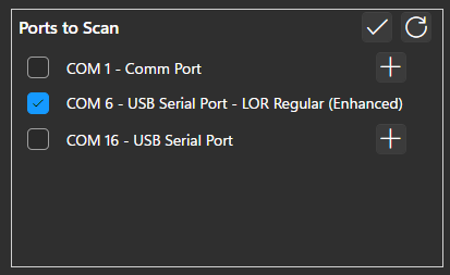 COM6 had already been assigned to the Regular network