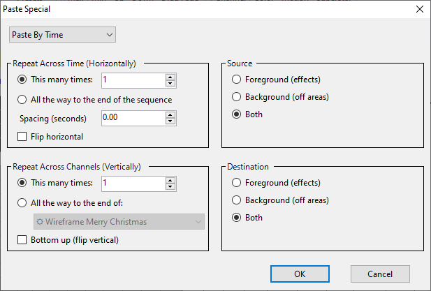 The Paste Special dialog