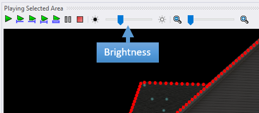 Change background image brightness from the Playback window