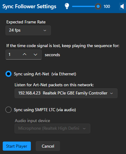 Sync Follower Settings