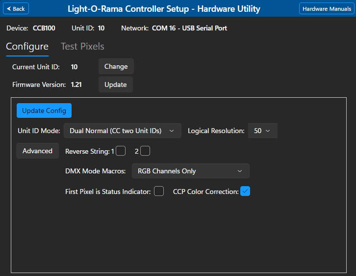 Cosmic Color Ribbon/Bulb/Pixel/Pixie advanced configuration