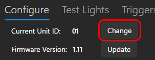 Current unit ID is "01"