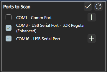 COM8 had already been assigned to the Regular network