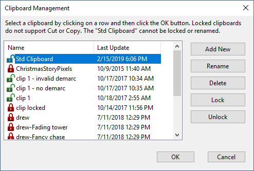 The Clipboard Management Window