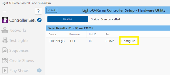 CPanelConfigure