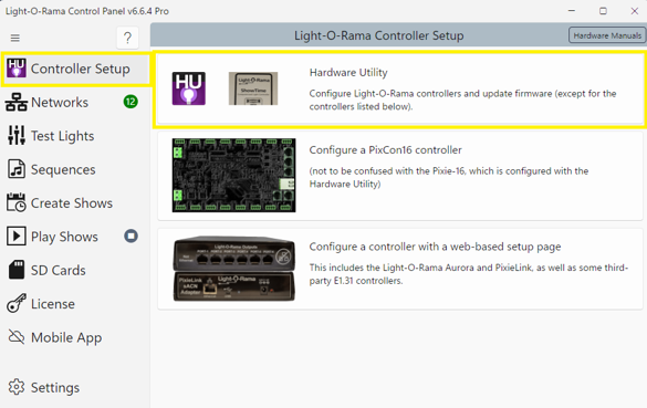 CPanelControllerSetup