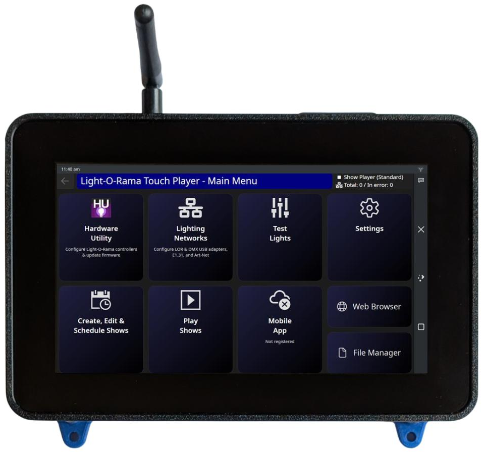 The Light-O-Rama Touch Player