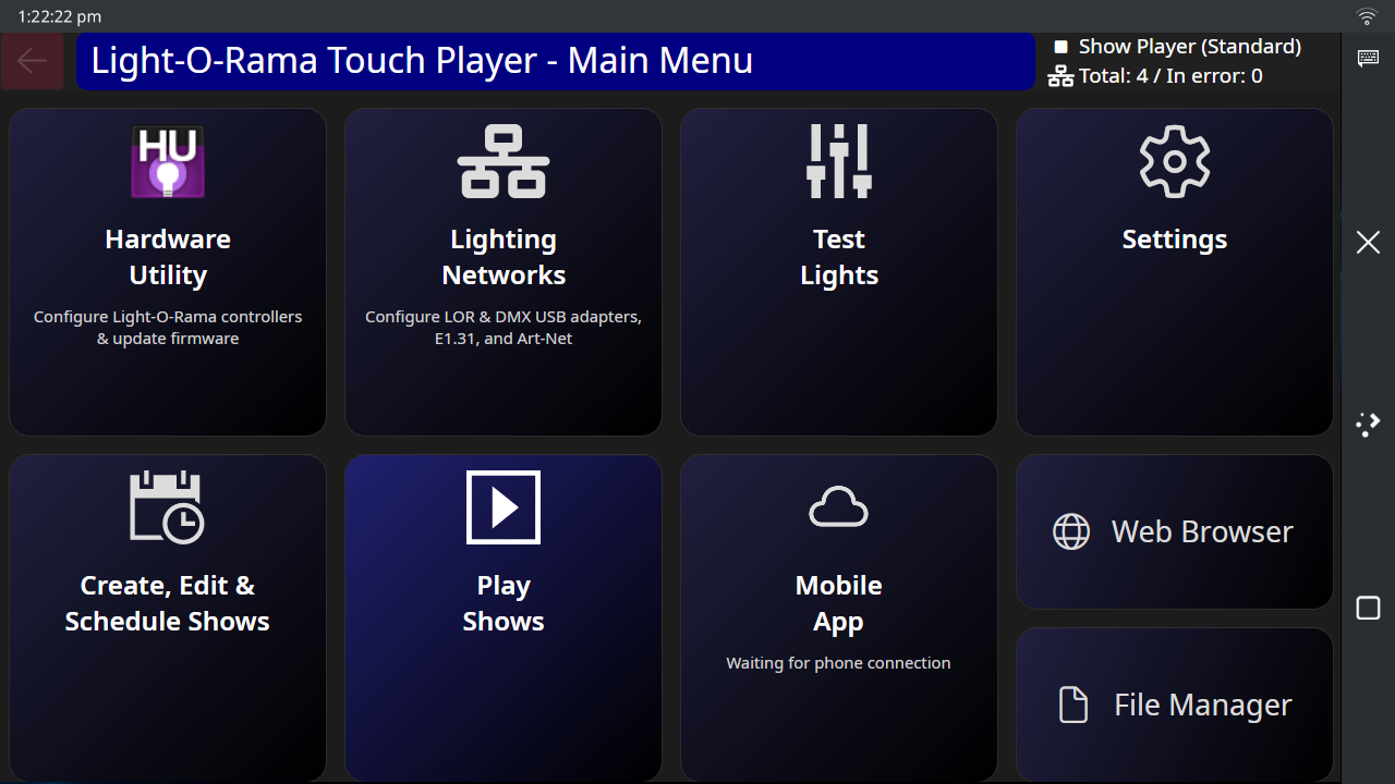 Main Menu
