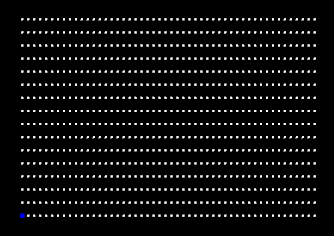 A Matrix Horizontal Rectangle shape with 16 strings
