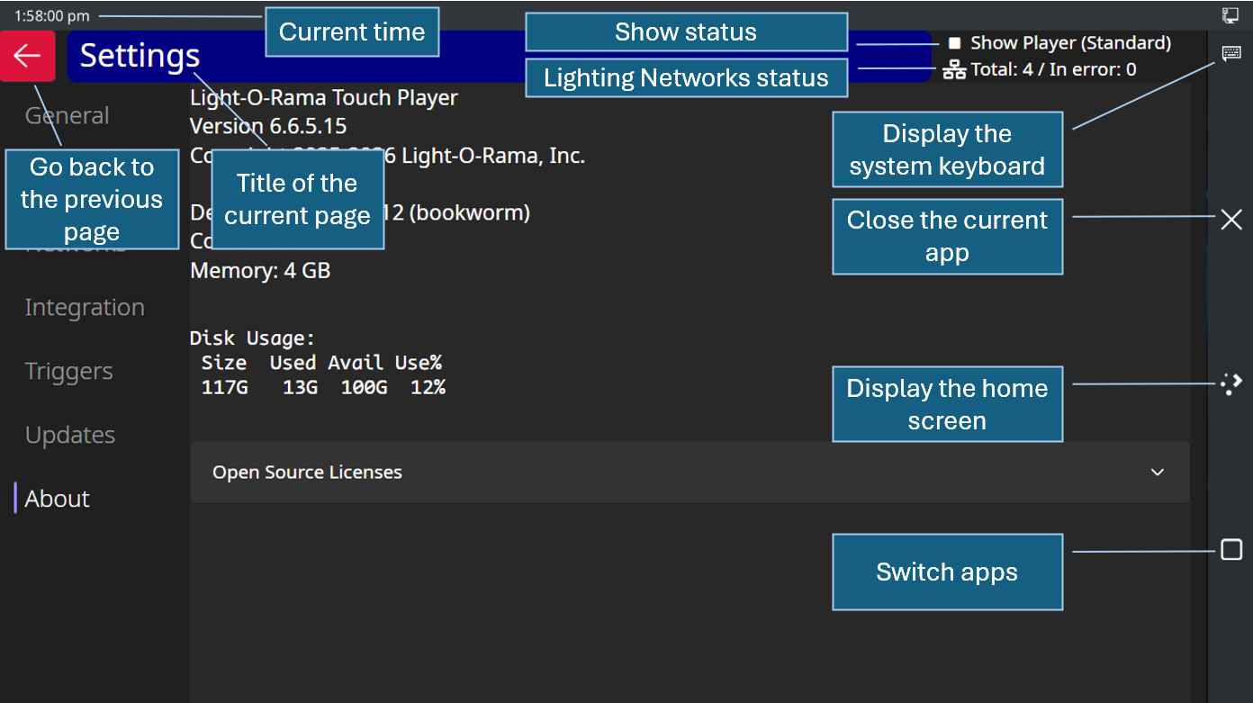 Touch Player Navigation