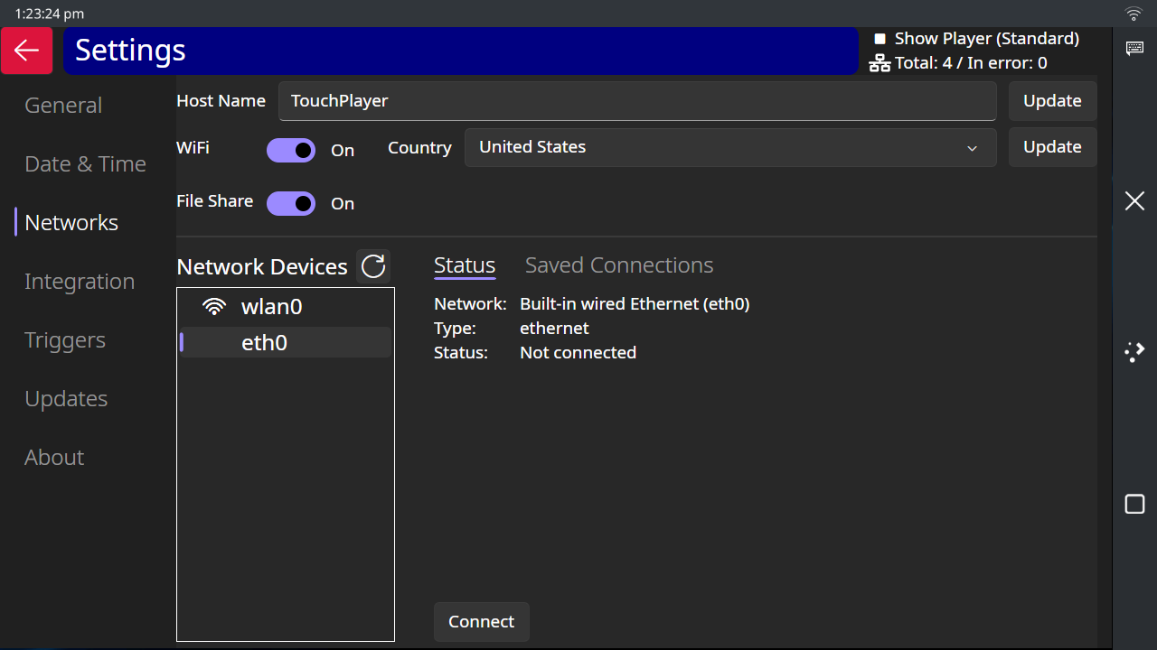 Settings-Networks