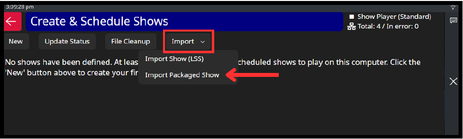 ShowImport
