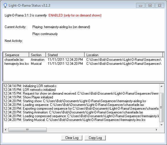 StatusWindowOnlyOnDemandShows