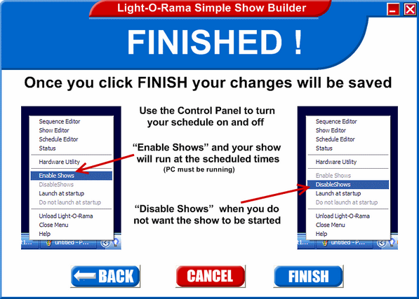 SimpleShowBuilderFinished