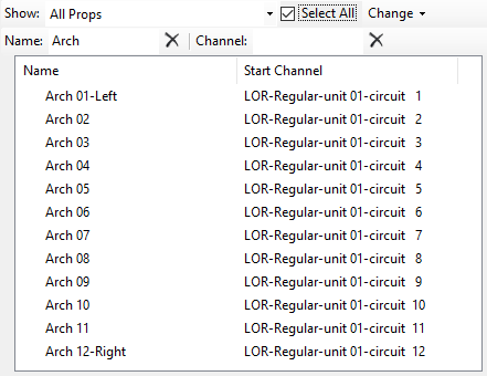 After adding leading zeros, the props are now listed in the desired order