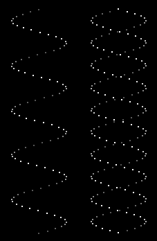 Cylinder Sprial Shapes with 1 and 2 strings