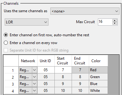 This prop uses 4 consecutive channels