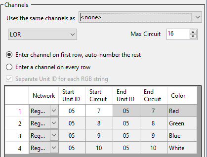 This prop uses 4 consecutive channels