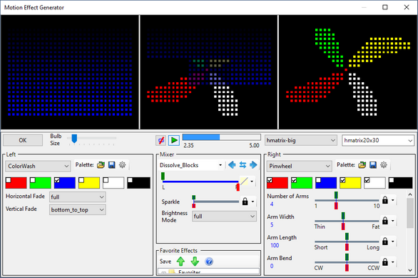 Here, 4 of the 9 blocks have completely transitioned, and the 5th block (center) is partially transitioned.