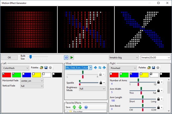 Mix Odd / Even Columns example