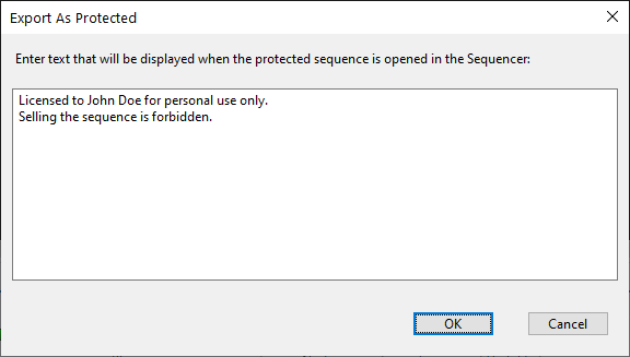 The supplementary text entry screen with some sample text The supplementary text entry screen with some sample text