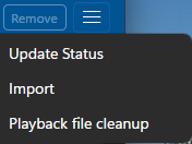 Create Shows menu