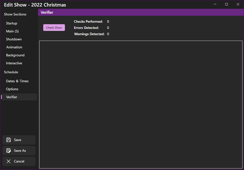 CreateShowVerfierStart