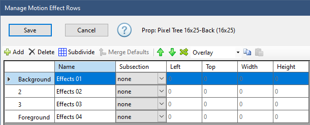MotionRowOrderBackgroundOnTop
