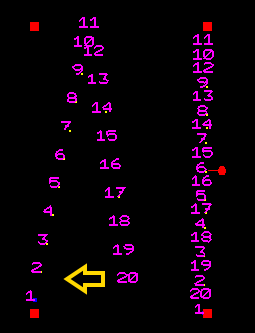 Folding a string on itself