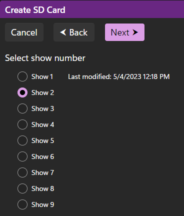 A card where shows 1 already exist A card where shows 1 already exist