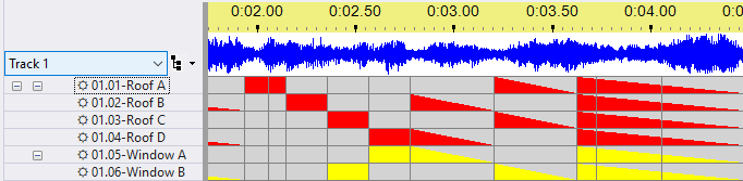 A simple sequence, before skewing A simple sequence, before skewing