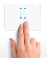 Using a touch pad to scroll Using a touch pad to scroll